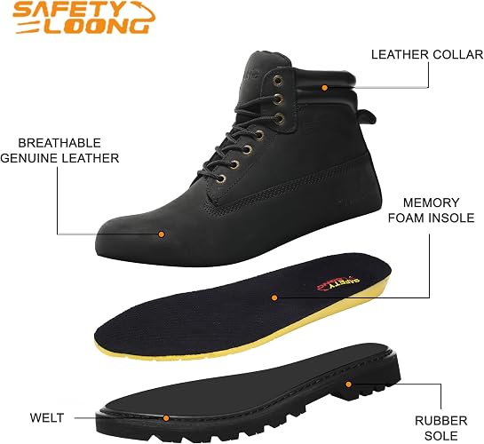 Work Boots for Men Soft Toe