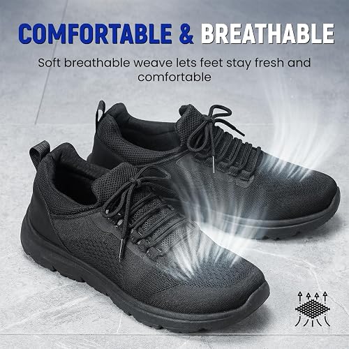 Work Shoes for Men Breathable Chef Shoes